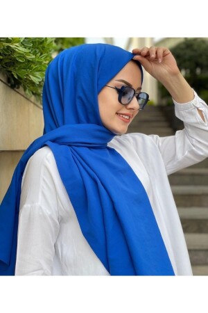 MNZ-Cotton Jazz Shawl Blue - Har-Um Ticaret