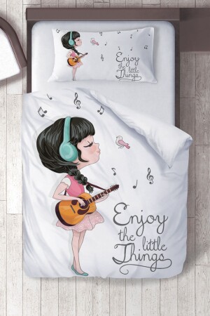 MNZ-Cotton Micro Satin غيتار غرفة الفتيات غطاء الأطفال الغطاء الغطاء المعدل ibrtnb085 - instababyrooms