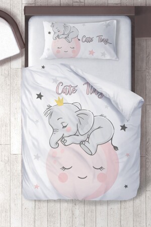 MNZ-Cotton Micro Satin الفيل العالم غرفة الأطفال غطاء غطاء الأطفال غطاء غطاء الغطاء - instababyrooms