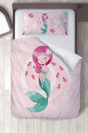 MNZ-Cotton Micro Satin Mermaid 2 غرفة الأطفال غطاء غطاء الأطفال - instababyrooms
