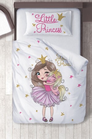 MNZ-Cotton Micro Satin Princess غرفة نوم الأطفال غطاء غطاء الغطاء مجموعة ibrtnb206 - instababyrooms