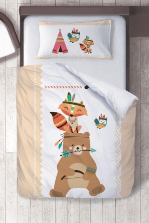 MNZ-Cotton Micro Satin Scandinavian Teddy Bear غرفة الأطفال مجموعة ملابس الأطفال ibrtnb088 - instababyrooms