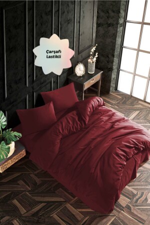 MNZ-Cotton Ranforce Bed Sheet ملموسة مزدوجة مزدوجة الجانبية غطاء غطاء غطاء مجموعة AWCT-089 - Always