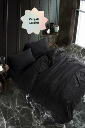 MNZ-Cotton Ranforce Bed Sheet Elastic Double Double Sideed Duvet Cover Set AWCT-090 - Always