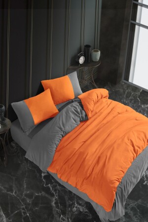 MNZ-Cotton Ranforce Bed Sheet Elastic Double Double Sideed Duvet Cover Set AWCT-115 - Always