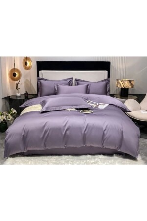 MNZ-Cotton Satin Duvet Cover Set غطاء غطاء غطاء من القطن - AYZEN HOME