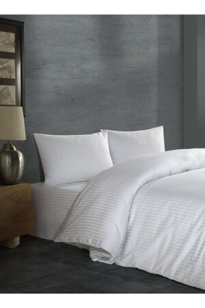 MNZ-Cotton Satin King Size Hotel Duvet Cover 220 × 240 كلم - MEŞELİ TEKSTİL