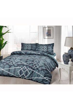 MNZ-Cotton Satin غطاء مزدوج غطاء مجموعة نوفا خضراء تاج نوفا خضراء - Taç