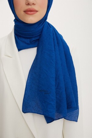 MNZ-Cotton Star Shawl 3 ذات النسخة - 570 - Saks Blue - Armine