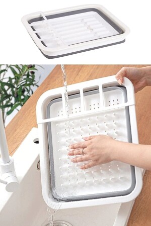 MNZ-Counter Top Folding Dish Rack - ملعقة وفرق رف تقسيم الصفائح رف جفاف رف - Miuhome