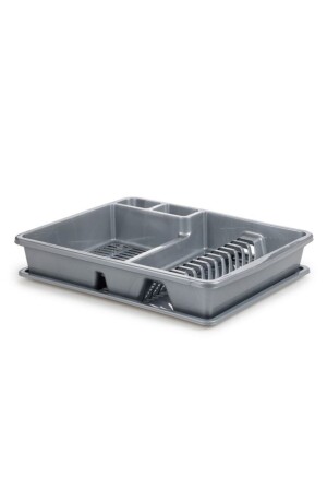 MNZ-Countertop Dish Rack Plate Rack فضة رمدية Bo070 TYC00104882616 - Bora Plastik