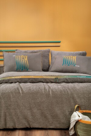 MNZ-Coverme High Double Blanket Duvet Cover Set - بنية YTSGRPIST-1528030 - Yataş