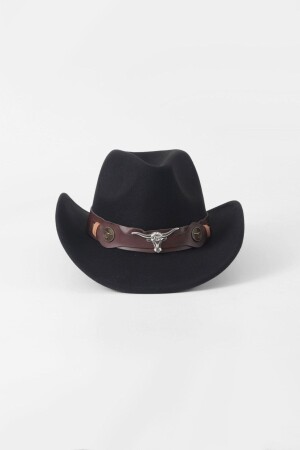 MNZ-Cowboy Fedora Hat - أسود C8THSPF729 - Kapin