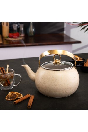 MNZ-Cream Küre فنجان شاي عشبوي 1 لتر - فنجان شاي عشبوي حجم صغير 1 لتر - Evren