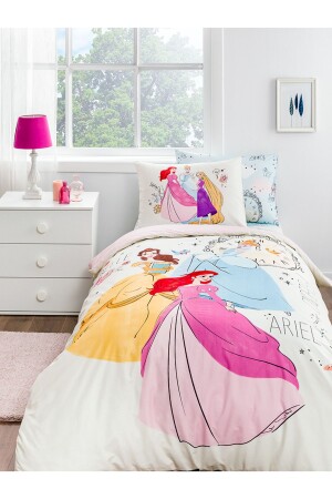 MNZ-Cream Princess Time Duvet Cover Set واحد للقوة المتحركة EVTEKSTILI-525803 - Özdilek