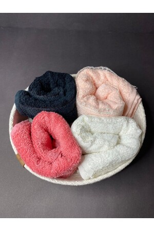 لون MNZ-Cream حجم صغير - سلة مناشفة صغيرة - سلة ديكوراتية - سلة القطن - سلة فولاذ - سلة حبل - Sevdam Sepet