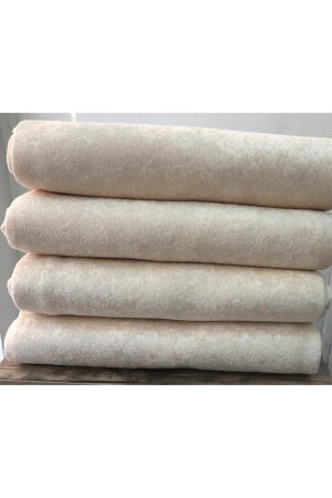 MNZ-Cream Velvet طباعة غير المنزلق الأريكة والكوفا غطاء السرير 180*210 سم - Yerli