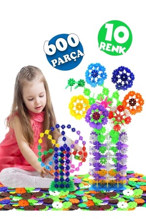 قوائم MNZ-Creative 600 قطعة تدريب العصى متوافقة القوائم المتداخلة تعليمي لعبة مجموعة الفراغ الجزيء HYD-7572793-4030 - Hyd 