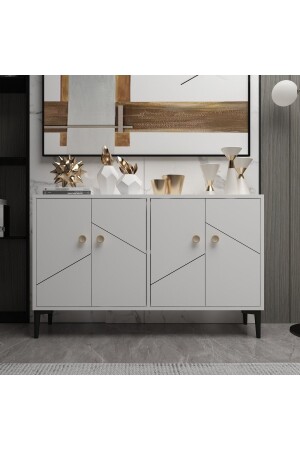 مكنسة (MNZ-Cria) البيضاء، مقعد التلفزيون، وحدة التلفزيون، زاوية القهوة، خزانة الحمام، خزانة متعددة الأغ - MERT SERT MOBİLYA