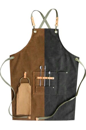 MNZ-Cross Strap Kitchen Apron كبير الطباخات مطعم مطعم الطباخات بارتندر طباخات الشعر باريستا Apron 900767932 - medusaforma