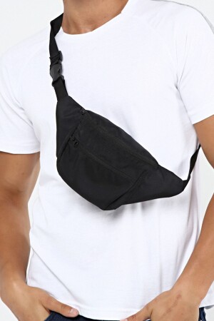 كيس من الظهر والخصر من الجهاز MNZ-Crossover الأسود مع الأقمشة والقناطيس المقاومة للماء - D'vers