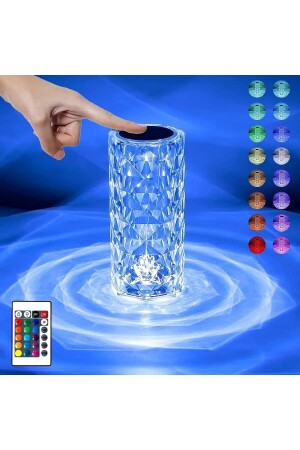 MNZ-Crystal Diamond Led Touch Sensor USB مصباح الطاولة القابل للتشغيل 4455666 - MİEN
