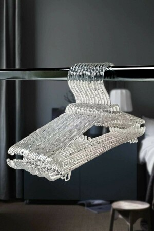 MNZ-Crystal Hanger شفافة ثياب كبيرة الحجم 24 قطعة كريستال24pcs - Askıcı