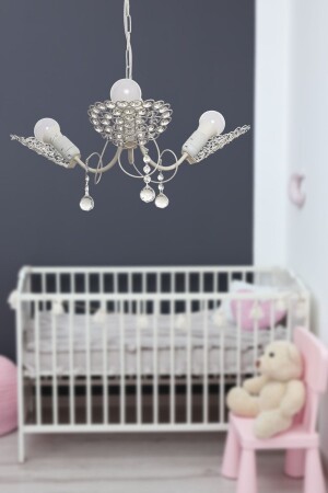 MNZ-Crystal Leaf 3 . الشمعة البيضاء مع الأضواء المضيئة 210 001 1014 03 - Begüsa