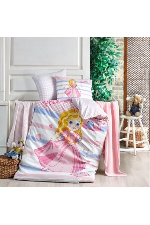 MNZ-Crystal Princess Baby Duvet Cover Set 100% قطن أميرة نيفريسيم - Kristal By Taç