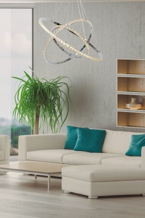 MNZ-Crystal Stone ضوء أبيض 40 30 20 قماش رمادي LED شمعية TERRA CRYSTAL - Harnelli