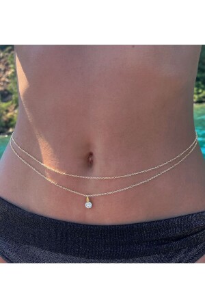 MNZ-Crystal Stone سلسلة الخصر مزدوجة - Magicstone