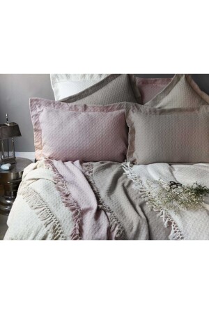 مجموعة من الطرق المتحركة من طراز MNZ-Cunda Pike Ecru 220x240cm 3 Prc - Home Sweet Home