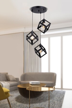 MNZ-Cup 3-piece Black Pendant Lamp صانعة صانعة صانعة صانعة صانعة صانعة صانعة صانعة صانعة صانعة صانعة صانعة - Apliqa