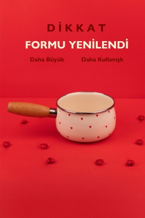 مكنة صلصة قلوب نمط من الخشب من MNZ-Cupid (14CM- 1-3 لتر) - Emaylab