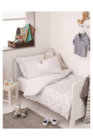 MNZ-Cute Lambs Kids Baby Duvet Cover Set 100x150 - Mothercare