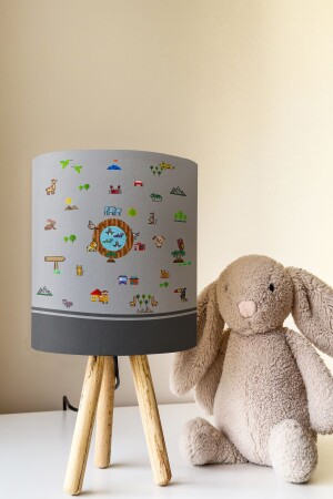 MNZ-Cute نمط دراسي غرفة الأطفال مصباح ظل طاولة مصباح TLAB-193 - Talia Home