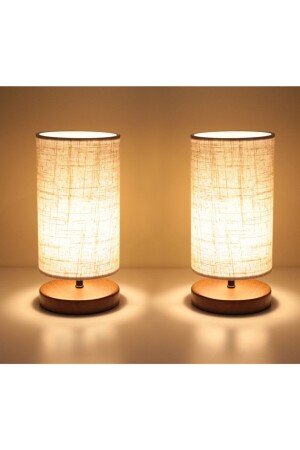مُصمم من الأنسجة المُسلّقة من طراز MNZ-Cylindrical Design Fabric Lampshade Set of 2 - Homing