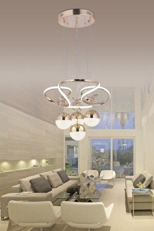 MNZ-Daisy 3 ألوان (أصفر وأبيض وضوء النهار) الذهب فخمة أدعى الشنابل مفهوم HR040 - HİRA AYDINLATMA