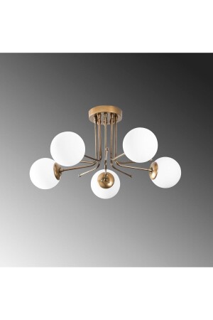 MNZ-Daisy 5 Li تصميم حديث-المنزل السكني-المطبخ-غرفة النوم - Glop Glass Antique Chandelier 220220212 - Modavize