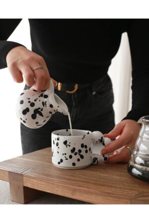 (MNZ-Dalmatian Mug) مع المقبض (Dalmatyakulplu01) - Petra Seramik