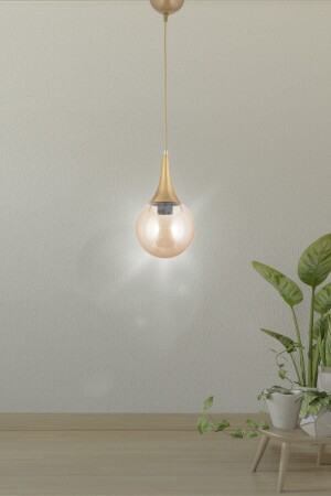 MNZ-Damla واحد عصري زجاجي مصباح معلق الشنابل - العصور القديمة - بال - غرفة النوم - غرفة المعيشة - المطبخ - القاعة 1 - TEKFA