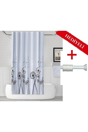 سقف حمام من نوع MNZ-Dandelion 180x200cm سقف حمام من نوع واحد مع هدية معلقة - سقف حمام ملون - Tropikhome