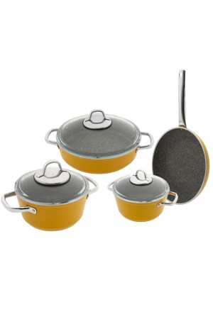 (MNZ-Darci Yellow) 7 قطع من الجرانيت مجموعة 500 - Jumbo