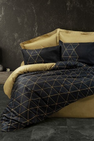 MNZ-Dark Double Duvet Cover Set Veta Gold 8680108062845 - Cotton Box