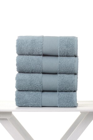 MNZ-Dark Green 50x90 مجموعة من 4 مناشفة وجهية H4C50KY - AİRYCOT