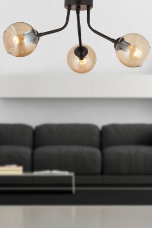 MNZ-David 3-piece Black Honey Glass غرفه المطبخ الحديثة للشباب غرفه السكن الراجعية الشنادل 3555-03-BL - Apliqa