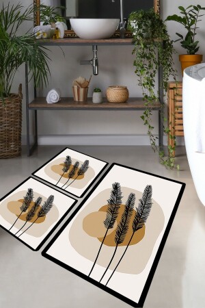 (MNZ-Day Sunrise Djt Set of 3 Bath Mat Bath Mat 8683264328091) - Chilai Home