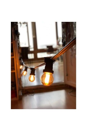 MNZ-Decorative 10m E-27 حامل مصباح خارجية حبل أدى إضاءة الحديقة كارنافال-10م - Horoz Elektrik