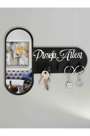 MNZ-Decorative Mirrored Plexiglass Keychain Hanger المخصصة للكتابة المكتوبة المرتبطة بالمفاتيح المرتبطة بمفاتيح MDF - Geeg
