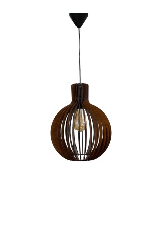 MNZ-Decorative Rustic Wood ليلك كرة الأرض الشنادل الجوز ADPAC7 - aladepo